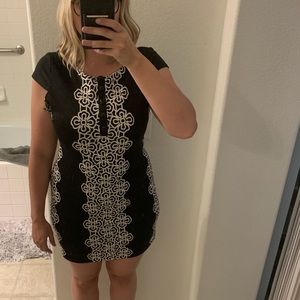 Black & white cocktail dress